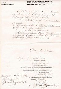 Aanstelling als luitenant in Den Haag Anne Maas Geesteranus (1874-02-28)